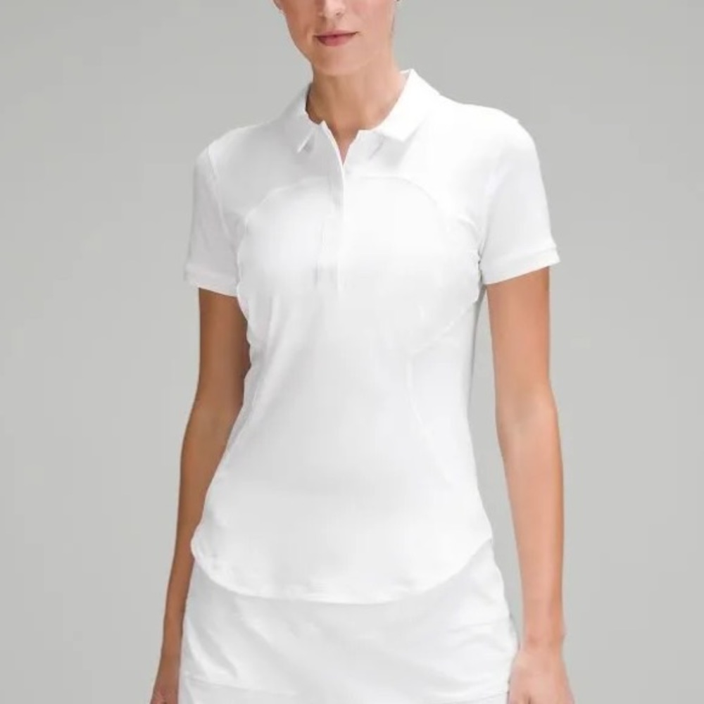 Lululemon NWT White Polo 8